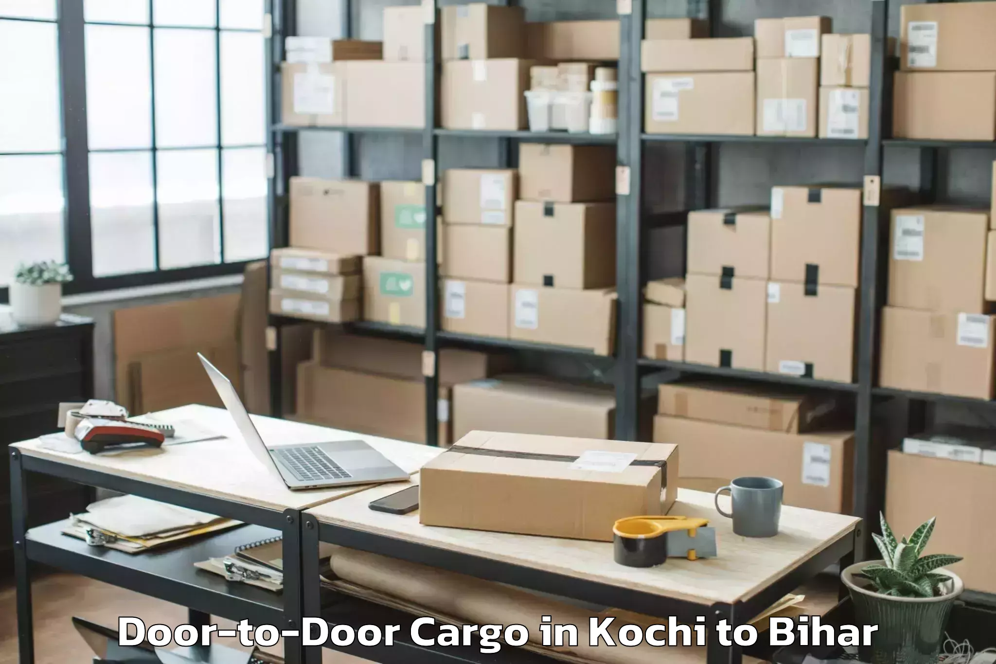 Affordable Kochi to Begusarai Door To Door Cargo